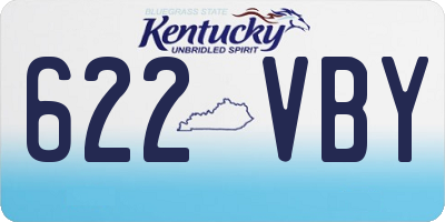 KY license plate 622VBY
