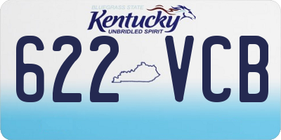 KY license plate 622VCB