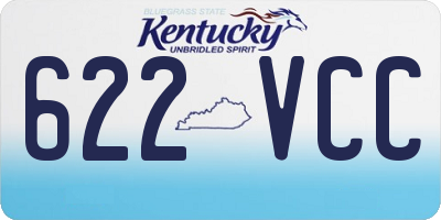 KY license plate 622VCC