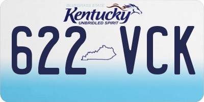KY license plate 622VCK