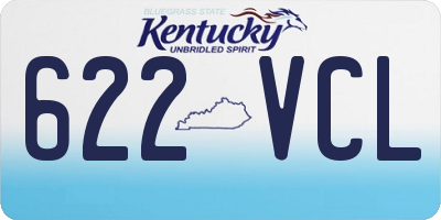 KY license plate 622VCL