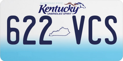 KY license plate 622VCS