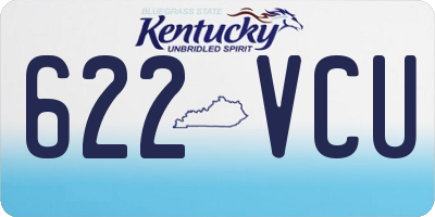 KY license plate 622VCU