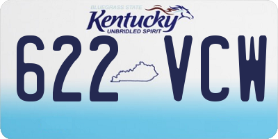 KY license plate 622VCW