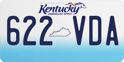 KY license plate 622VDA