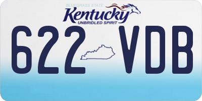 KY license plate 622VDB