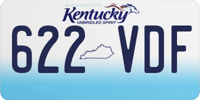 KY license plate 622VDF