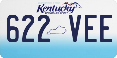 KY license plate 622VEE