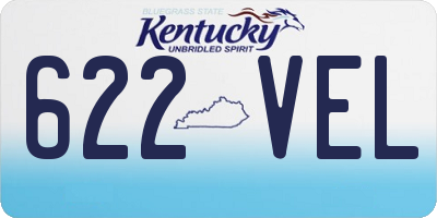 KY license plate 622VEL