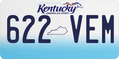 KY license plate 622VEM