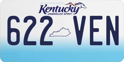 KY license plate 622VEN