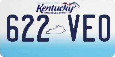 KY license plate 622VEO