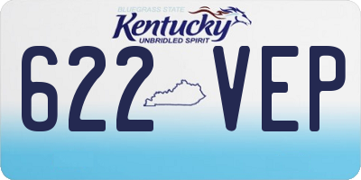 KY license plate 622VEP