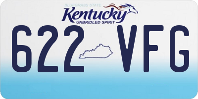 KY license plate 622VFG