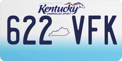 KY license plate 622VFK
