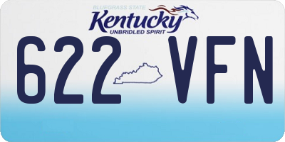 KY license plate 622VFN