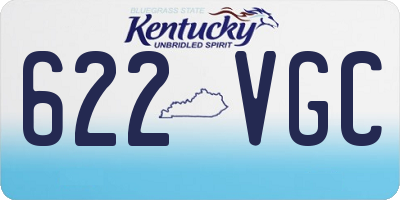 KY license plate 622VGC