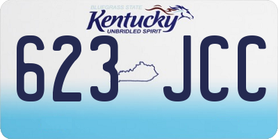 KY license plate 623JCC