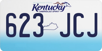 KY license plate 623JCJ