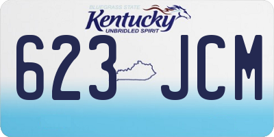 KY license plate 623JCM