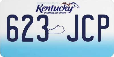 KY license plate 623JCP