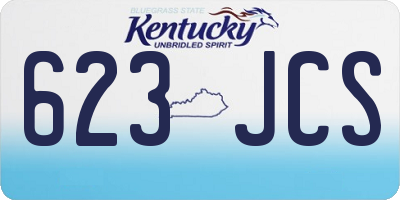 KY license plate 623JCS