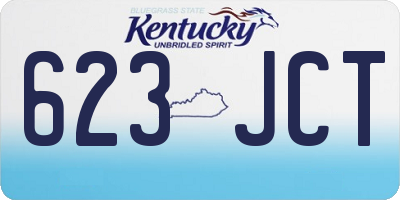 KY license plate 623JCT