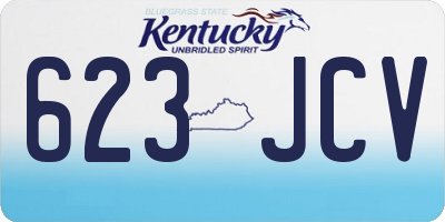 KY license plate 623JCV