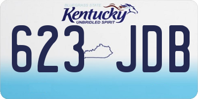 KY license plate 623JDB