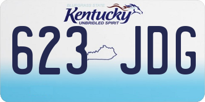 KY license plate 623JDG