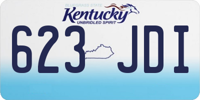 KY license plate 623JDI