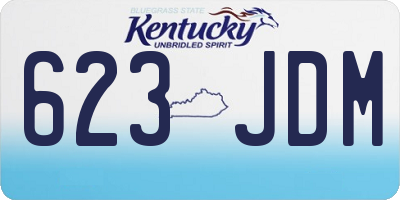 KY license plate 623JDM