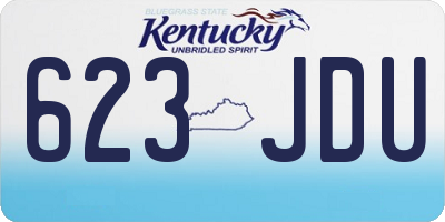 KY license plate 623JDU
