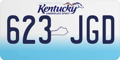 KY license plate 623JGD