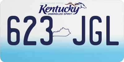 KY license plate 623JGL
