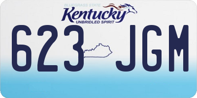 KY license plate 623JGM