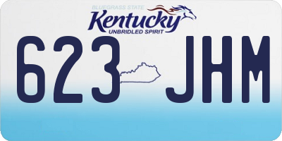KY license plate 623JHM
