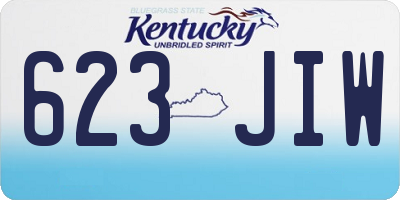 KY license plate 623JIW