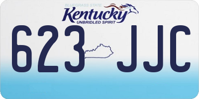 KY license plate 623JJC