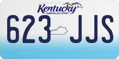 KY license plate 623JJS