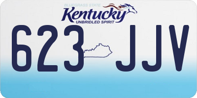 KY license plate 623JJV
