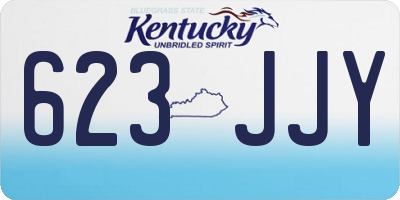 KY license plate 623JJY