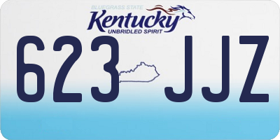 KY license plate 623JJZ