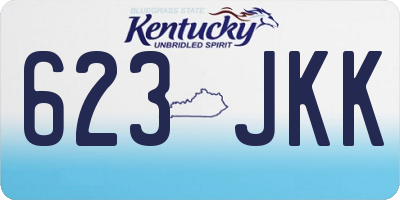 KY license plate 623JKK