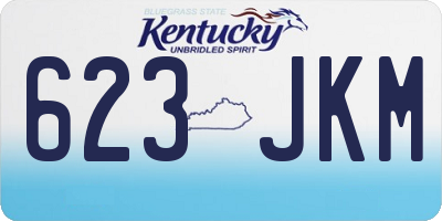 KY license plate 623JKM