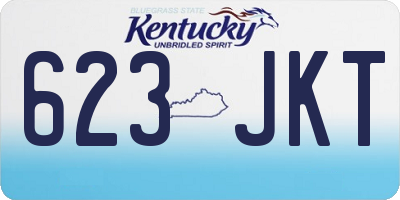 KY license plate 623JKT