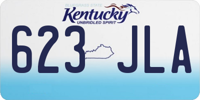 KY license plate 623JLA