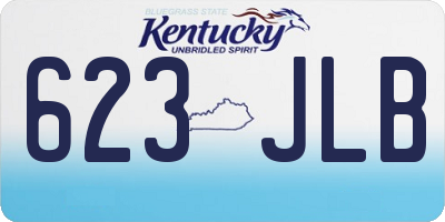 KY license plate 623JLB