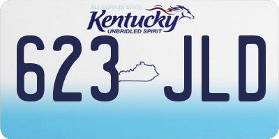 KY license plate 623JLD