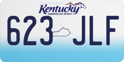 KY license plate 623JLF